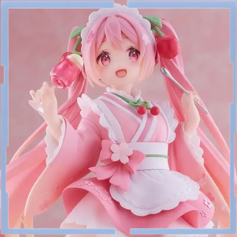在庫あり-オリジナル-タイトー-初音ミク-桜ミク-コーヒー-コアフル-フィギュア-新規描画-日本風カフェver-モデル玩具-フィギュア-ギフト