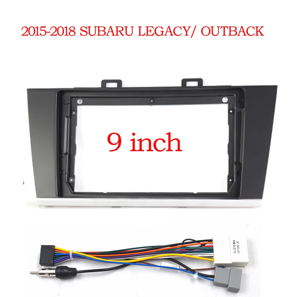 Car Radio Facia For Subaru Legacy / Outback 2014 2015 2016 2017 2018 Video Player Audio 2 Din Frame Dashboard Panel Mount Kit