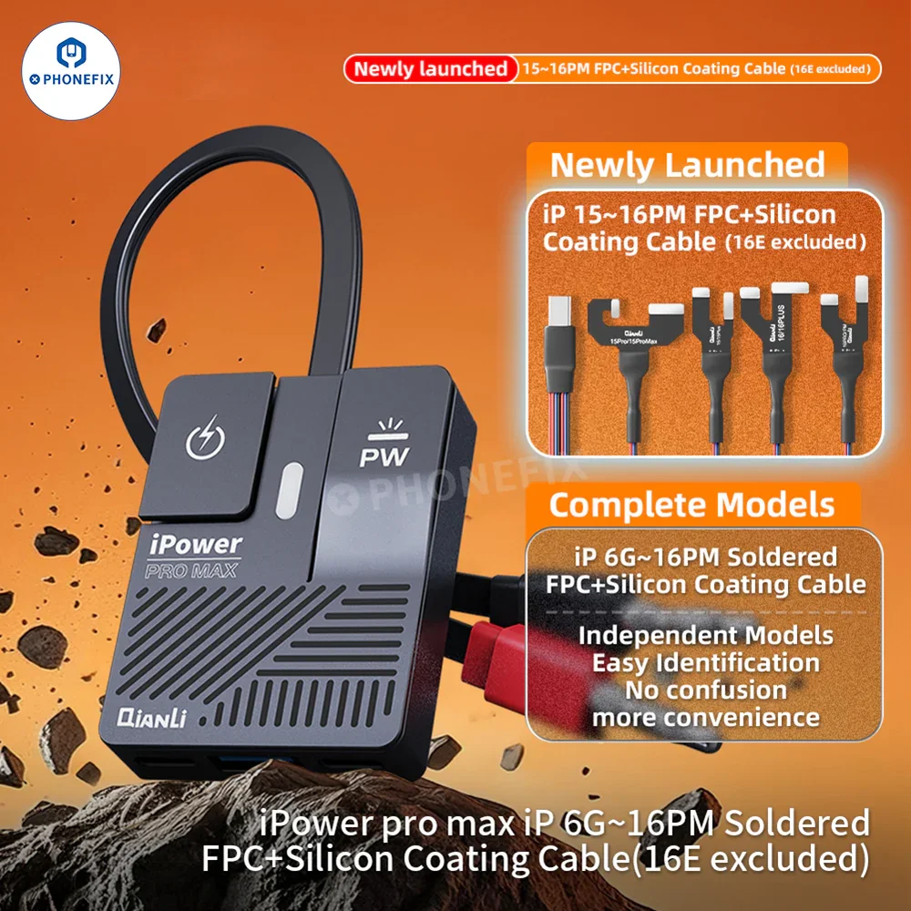 8th Gen Qianli IPower Pro Max Power Boot Cable For iPhone 6/7/8/X/11/12/13/14/15/16 Pro Max Charging and Powering Up