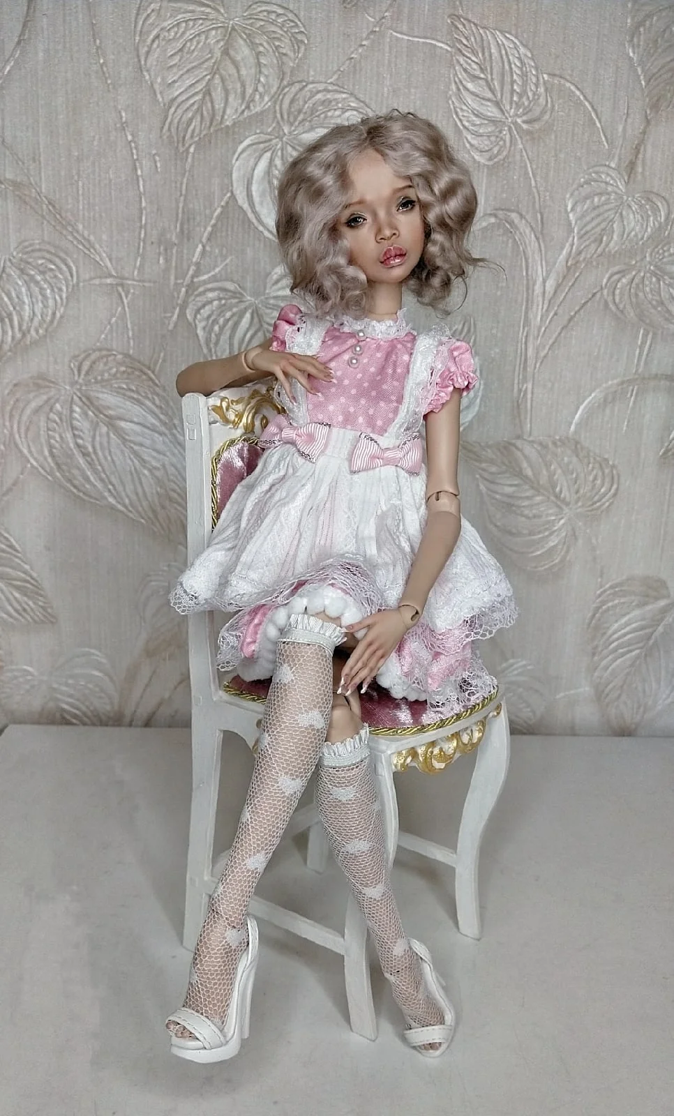 Nowa zabawka sd BJD doll 1/4 39cm grube usta prezent urodzinowy wysokiej jakości przegubowe kukiełki prezent Dolly Model nago makijaż