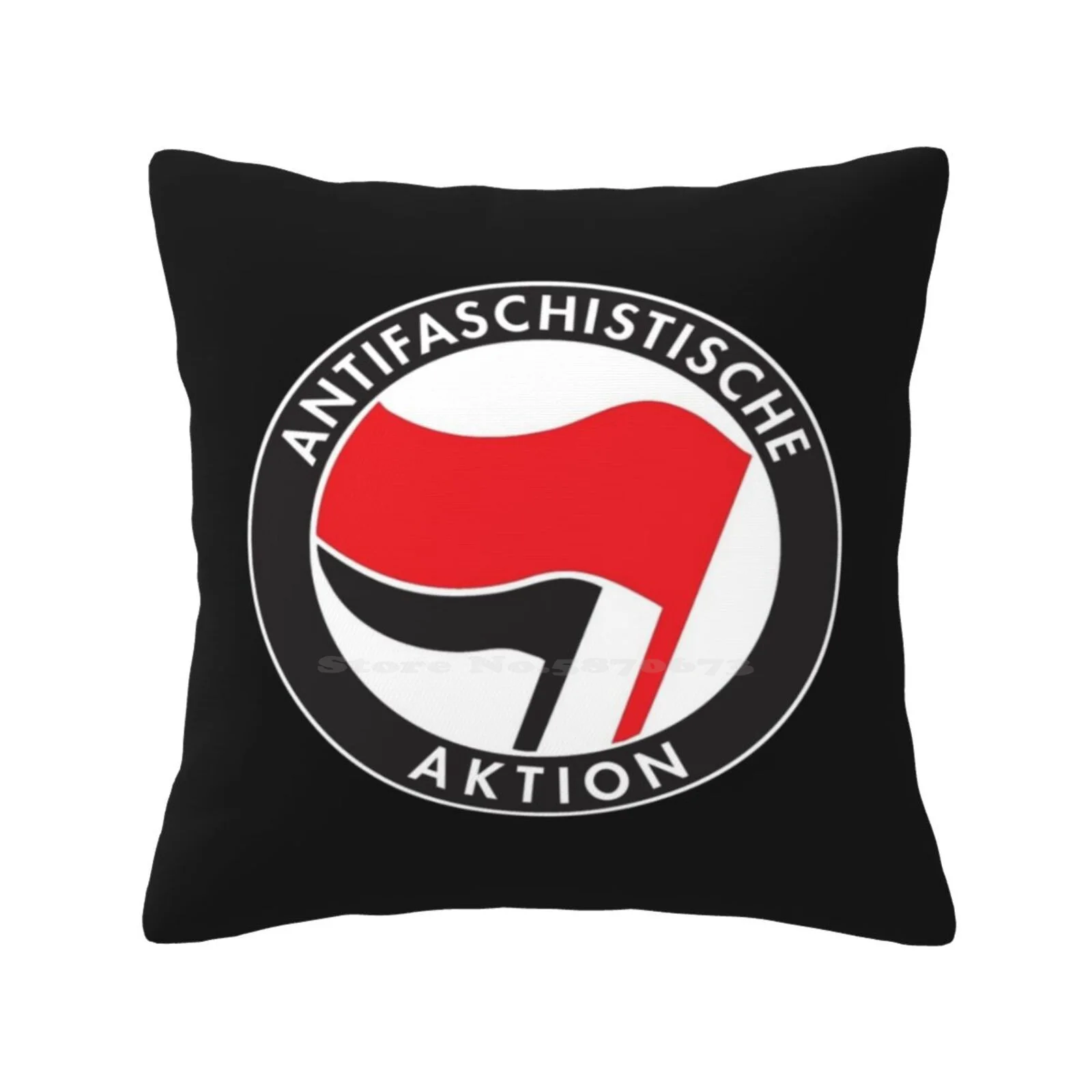 Antifa Antifaschistische Aktion Flag Home Sofa Car Cushion Cover Pillowcase Antifaschistische Aktion Antifa Aktion Anti Anti