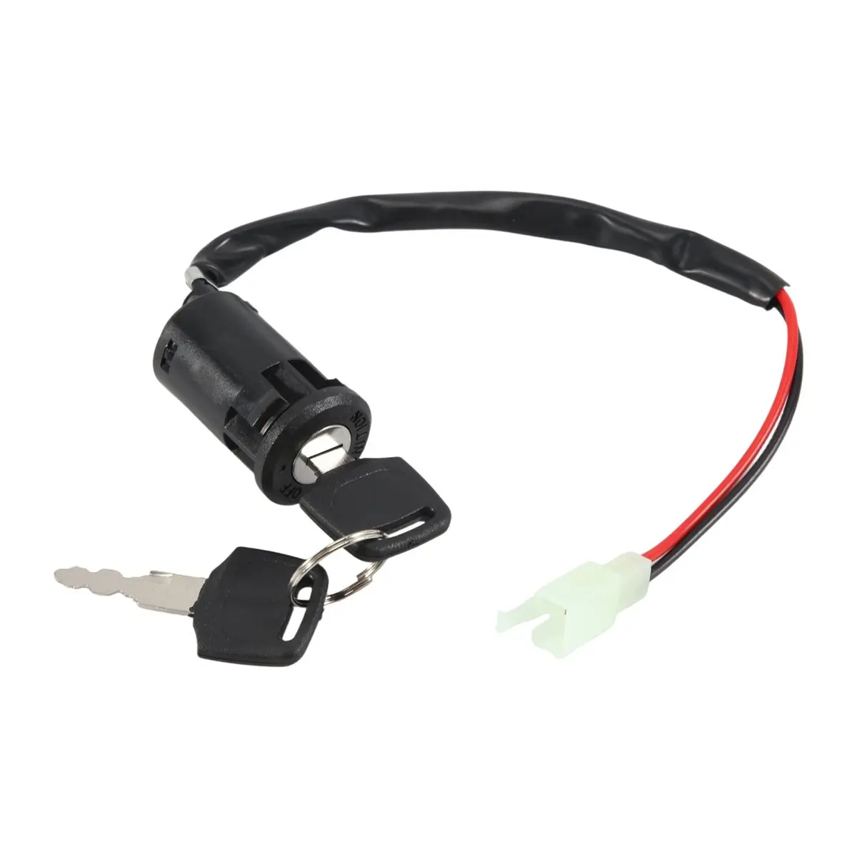 A02G 1 Set ATV Ignition Key Switch Universal 2 Wires Ignition Keys Start Switch Lock Key for ATV Go Kart Scooter Motorcycle