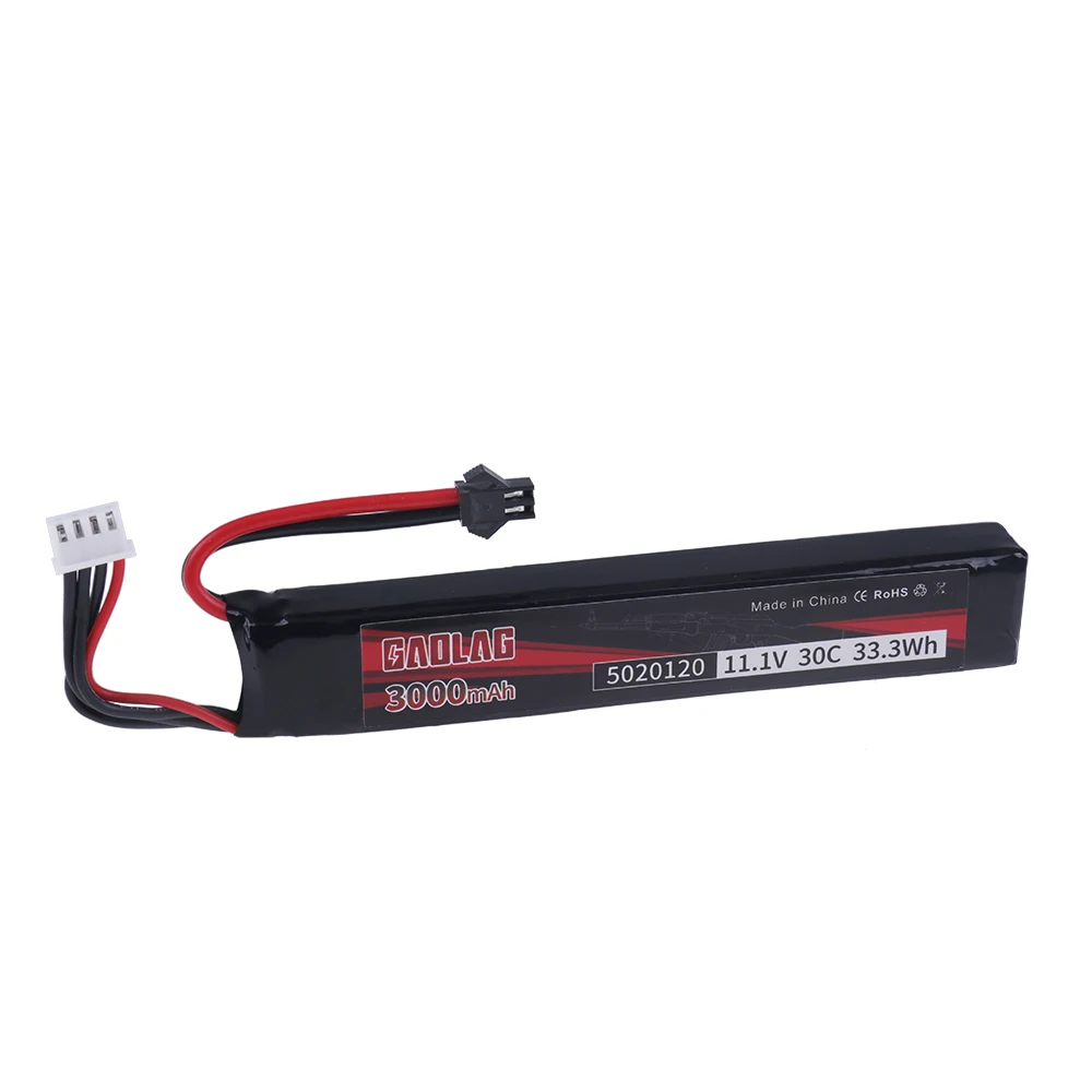 3s 11.1V 3000mAh 30C 5020120 bateria Lipo do pistoletów zabawki elektryczne pneumatycznych Airsoft BB części do zdalnego sterowania