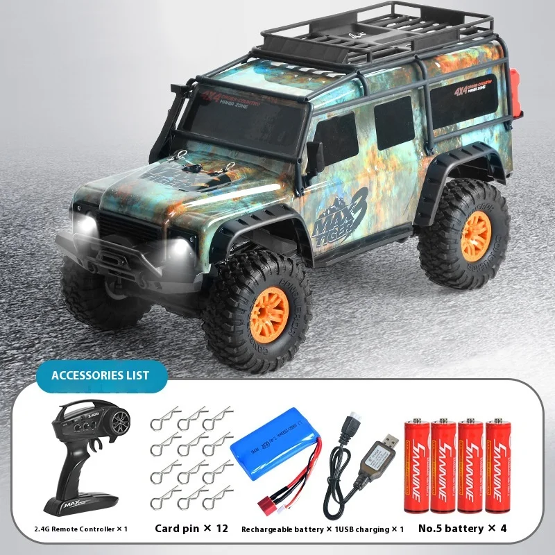 Carro de escalada com tração nas quatro rodas RC veículo off-road de controle remoto grande modelo em escala 1:10 tipo de brinquedo ZP1001 1002