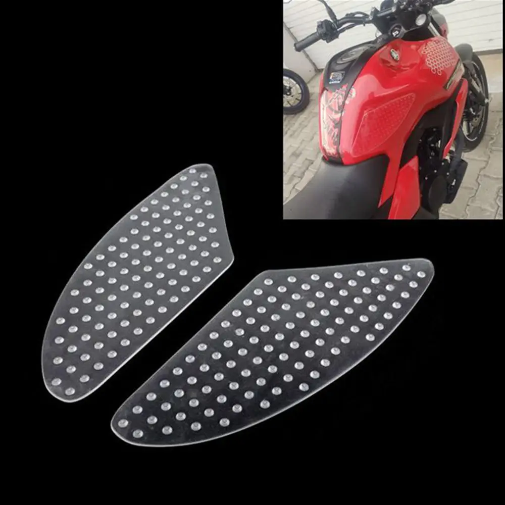 Universal Tank Pad Gas Tank Traction Pads Fuel Tank Grips Side Stickers Knee Grips Protectors Decal For Kawasaki For Honda