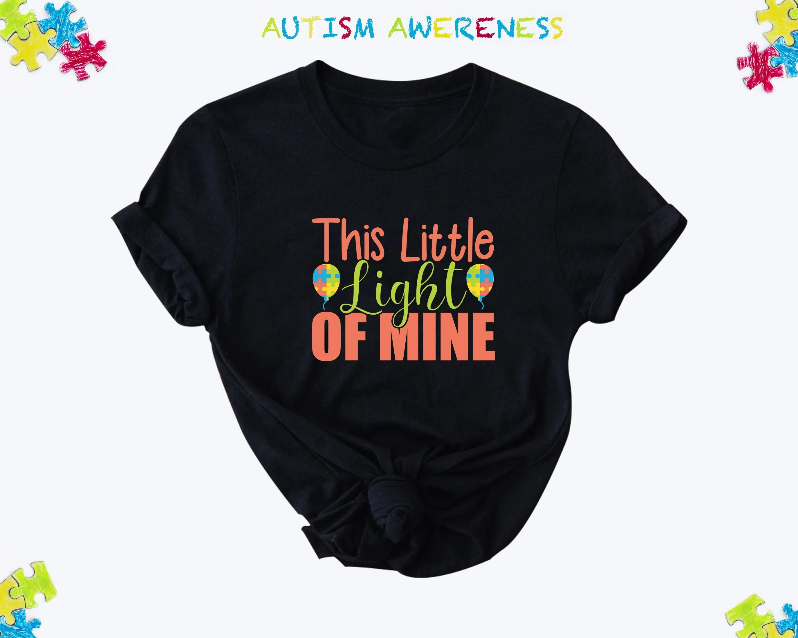 This Little Light Of Mine T Shirt Autism Awareness Day World