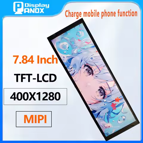7.84" IPS Stretched Bar LCD Display 1280&times;400 Monitor MIPI 60Hz Charge mobile phone For PC Automotive Dashboard Screen AIDA64 Sub