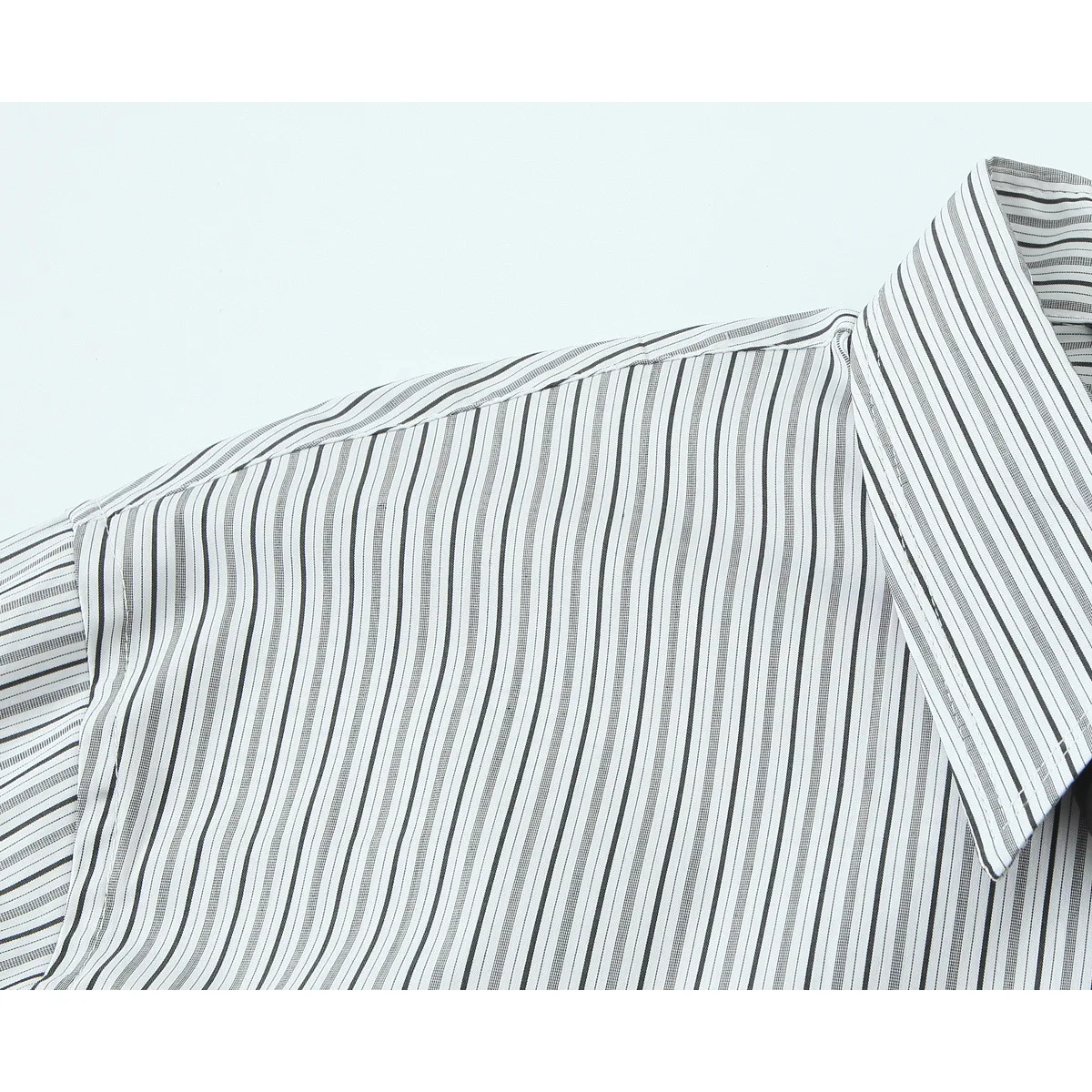 KASLEAD Faionable ample soie irt vêtements pour femmes Netie Blouse respirant doux pour la peau longue motif rayé Sve