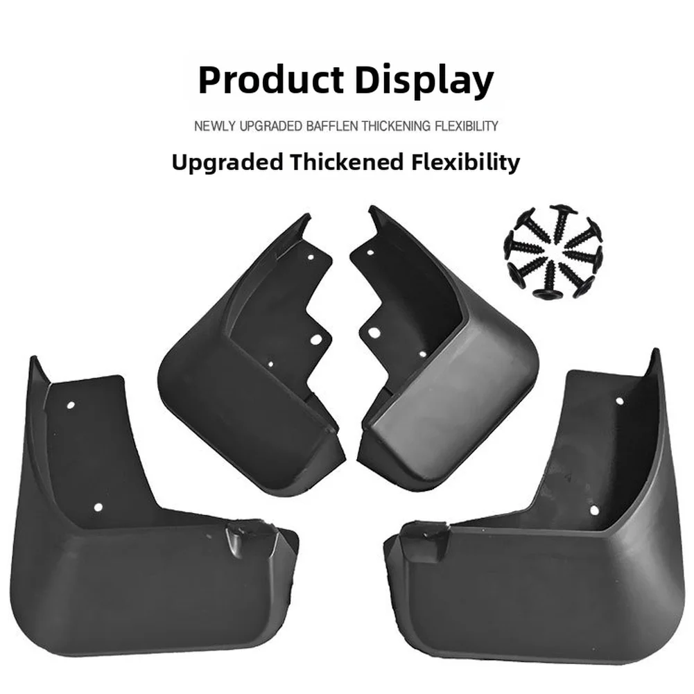 For Wet And Muddy Conditions Mudguards For Koleos Long-lasting Vehicle Protection PP Plastic Pre-drilled Holes