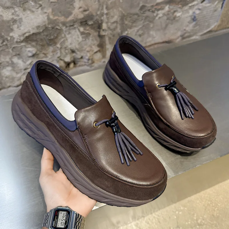 두꺼운 밑창 신발, 편안한 원페달 로퍼, 레저 스포츠, 하이킹, 조깅화