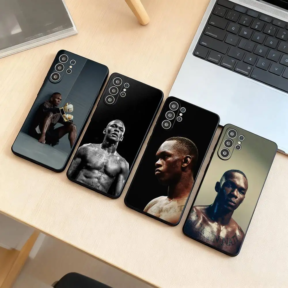 

I-Israel Adesanya Phone Case For Samsung S25,S24,S21,S22,S23,S30,Ultra,S20,Plus,Fe,Lite,Note,10,Black Cover