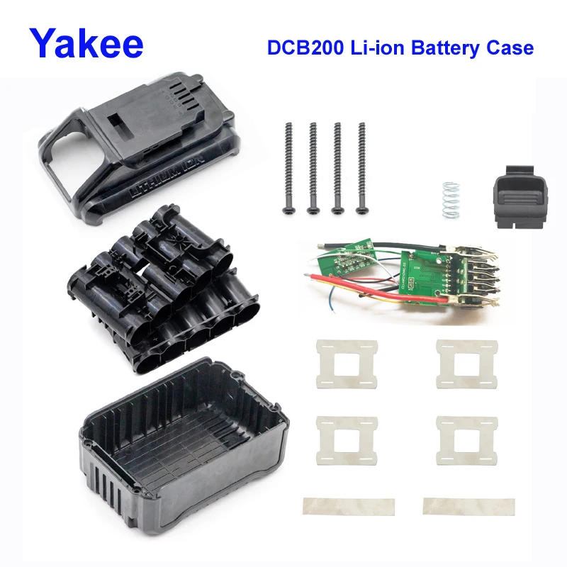 DCB200 Battery Box Case 21700  PCB Charging Protection Circuit Board For Dewalt 18V 20V 3.0Ah 6Ah Tool