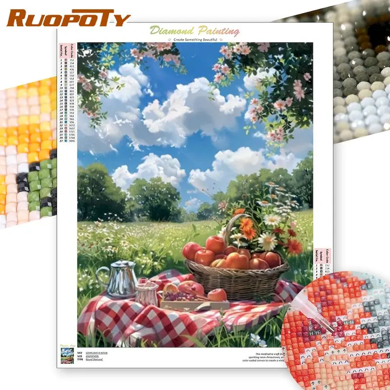 

5d Diamond Painting Kits For Adults Art Supplies Crafts Diy Kits For Beginners Scenery Full Round/Square Diamond Art