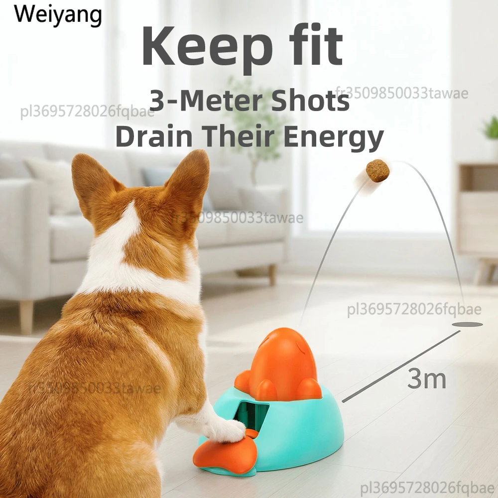 Juguete Dispensador de Golosinas para Perros, Lanzador Interactivo para Cachorros, Diseño de Ballena, Comedero Lento, Juguete de Entrenamiento de Inteligencia para Perros Pequeños y Grandes, Gatos