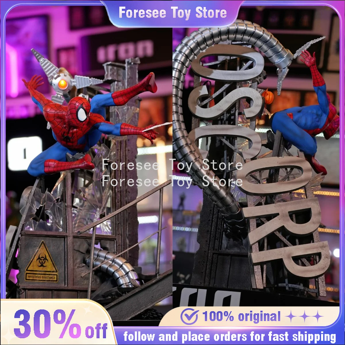 

Anime Spider Man Marvel Comics Art Scale 1/10 Iron Studios Figures Anime Resin Personalized Model Doll Toys Gifts
