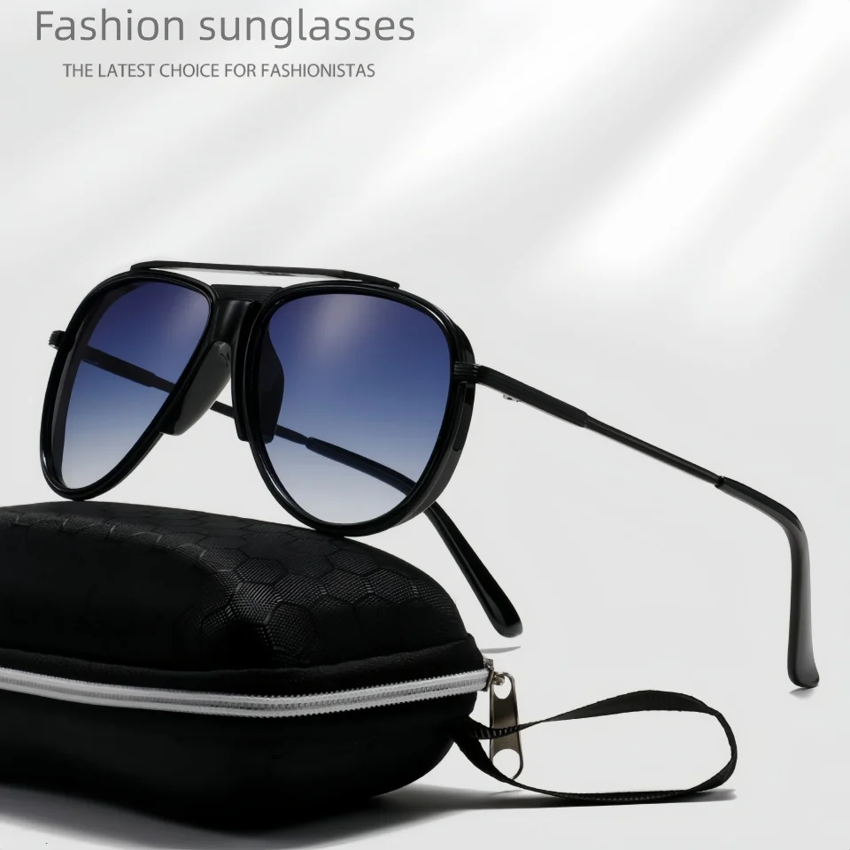 

Ретро-классические металлические солнцезащитные очки в пилотном стиле унисекс для активного отдыха, вождения и отпуска, с защитой от УФ-излучения UV400 и градиентными линзами