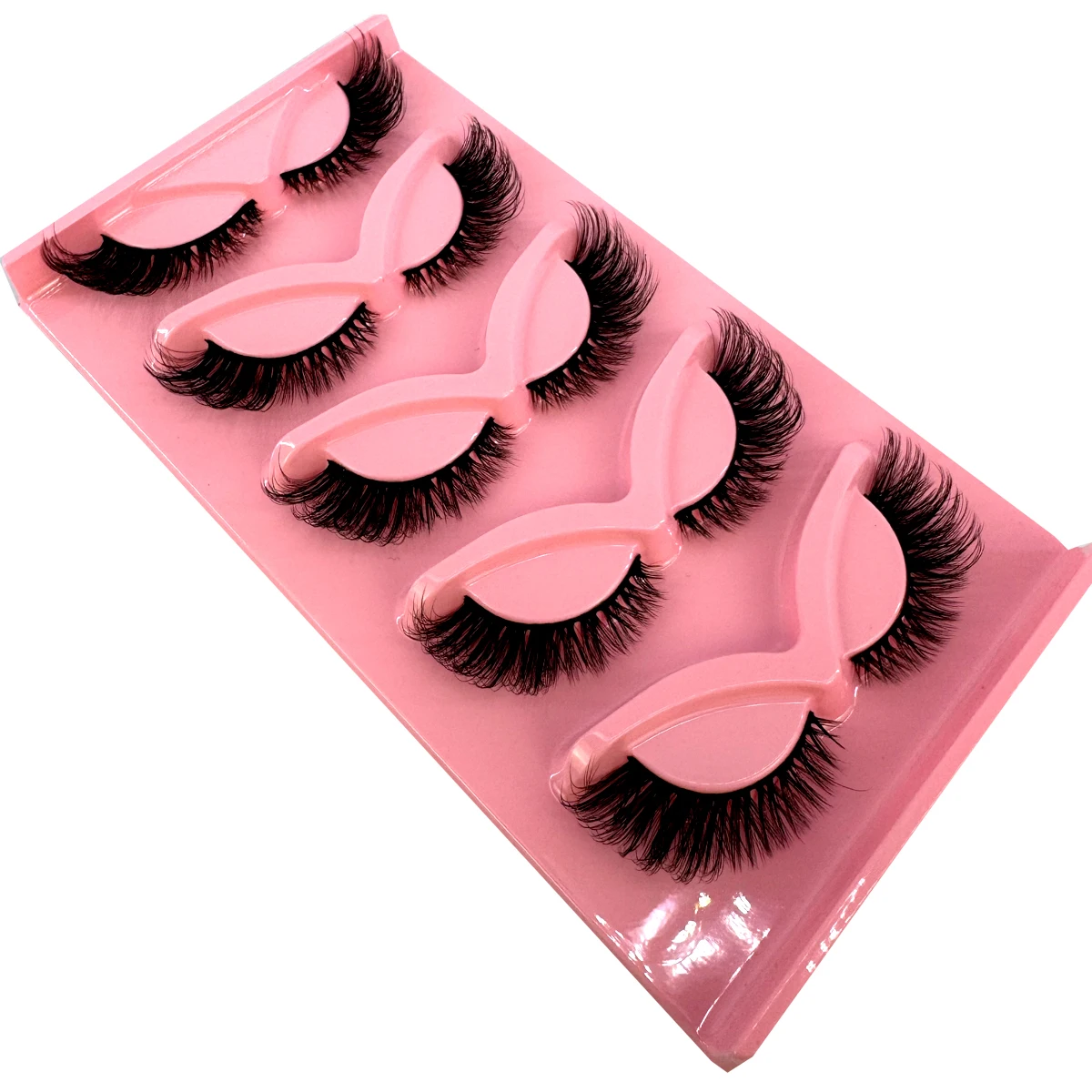 Ciglia Cat eye 3D ciglia finte naturali Fluffy Soft Cross disordinato End Eye ciglia Manga spesse allungate Extension ciglia sottili