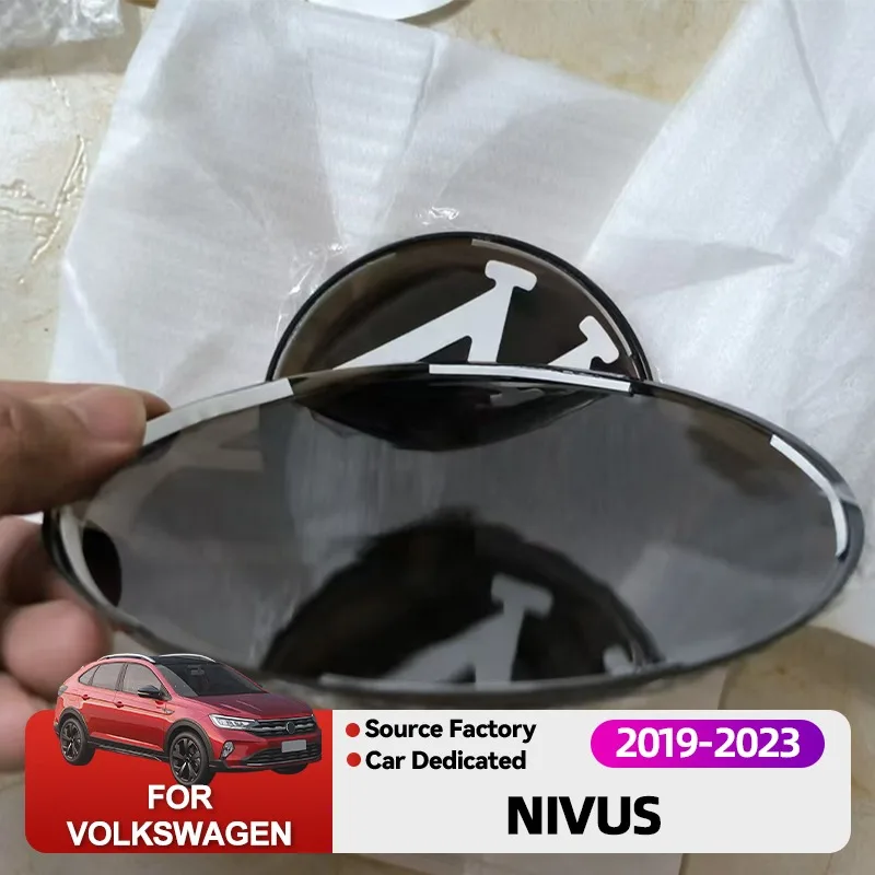 

2026 Горячие эмблемы, 2 шт., эмблема передней решетки, 137 мм, значок задней крышки багажника, логотип 90 мм для Nivus 2019-2021, 2022-2023, аксессуары