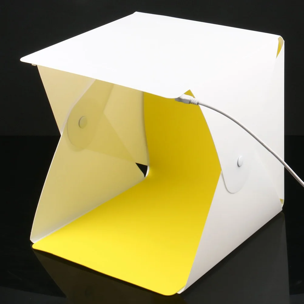 

1 Set Led Mini Folding Double Light Strip 6 Color Background Light Box 30Cm Portable Foldable Photo Small Product