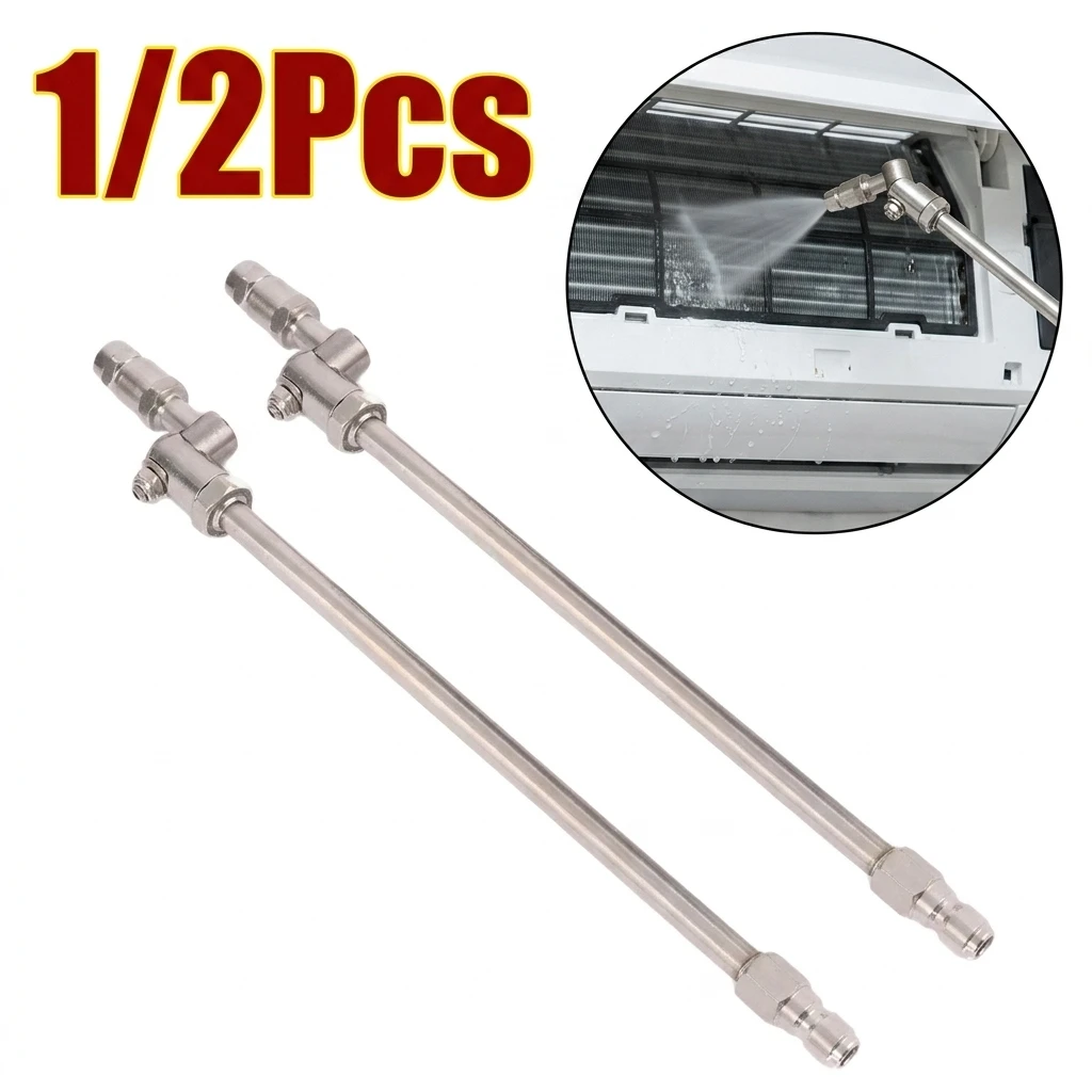 High Pressure Water Gun Air Conditioner Lever 1/4 Quick Connect Cleaning Air Conditioner Universal Head Angle Adjustment Nozzle