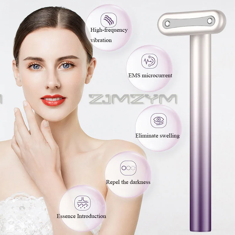 EMS Oogschoonheidsinstrument Elektrisch gezichtsliftapparaat Rood licht Verwarming Oogmassageapparaat Anti-aging Huidverstrakking Zorg Spa Tool