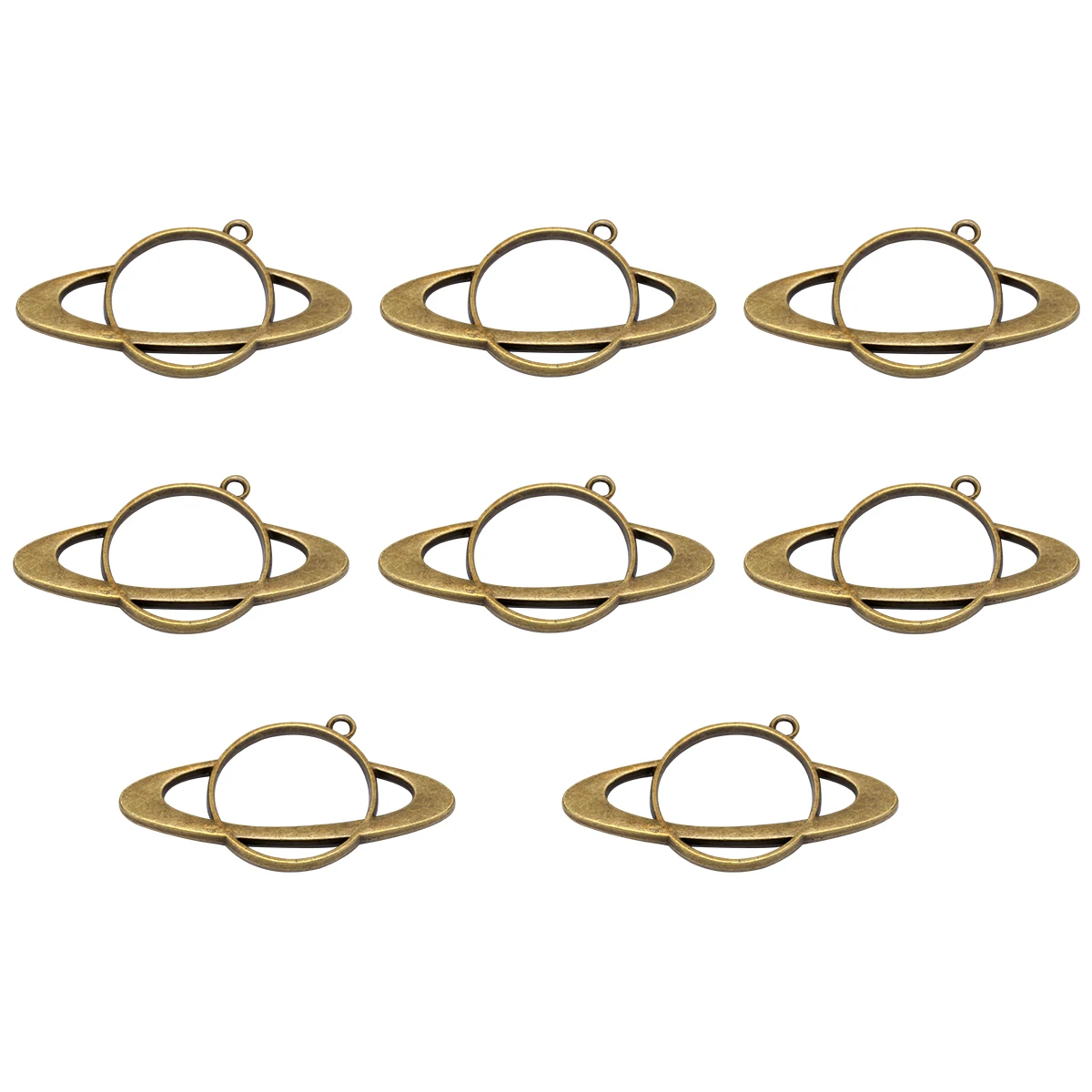 

8 Pcs Alloy Pendant Frames Vintage Style for Necklace Bracelet Earrings Charms Craft Projects Jewelry Making Parts Stylish