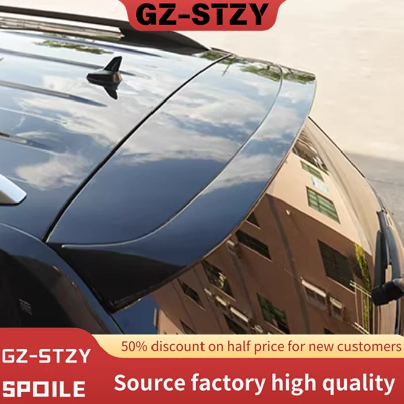 

For Volkswagen VW Atlas Teramont 2017-2020 ABS Plastic Unpainted Color Rear Spoiler Tail Trunk Boot Rear Wing Decoration