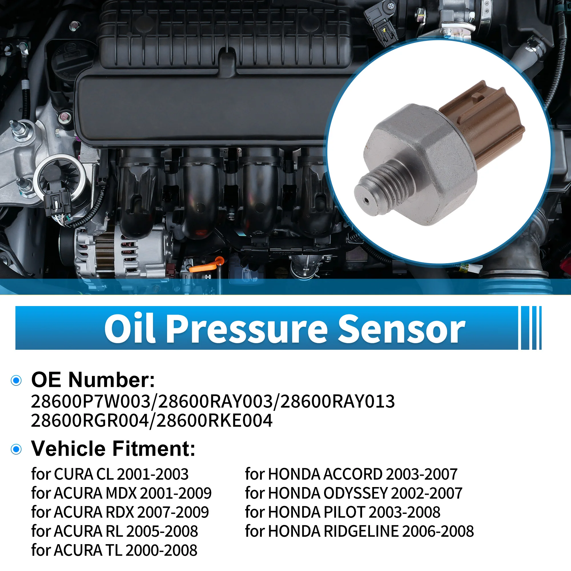 UXCELL No.28600P7W003/28600RAY003 Engine Oil Pressure Sensor for CURA CL 2001-2003