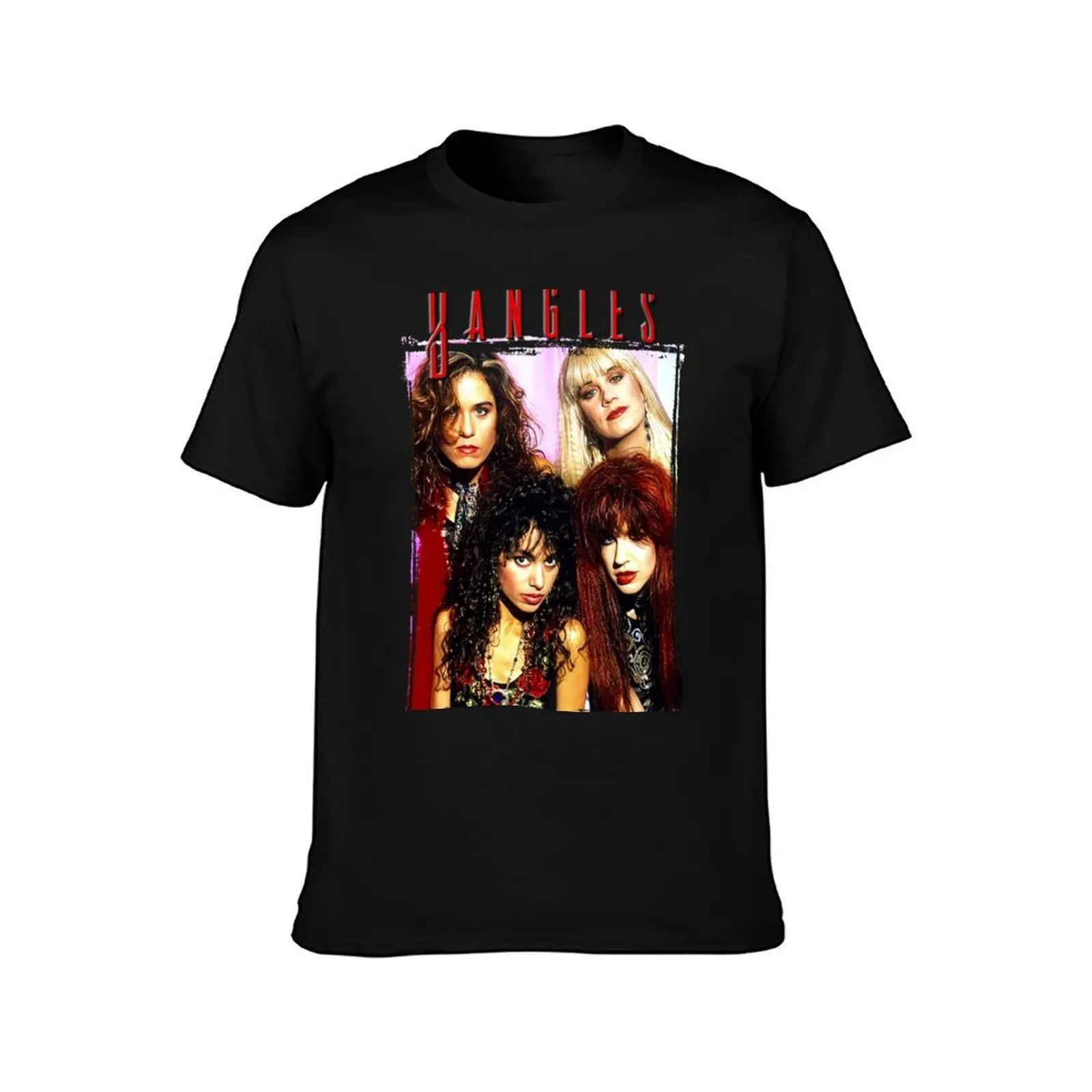 Retro The Bangles T-Shirt, Summer Casual Cotton Tee, Oversized Streetwear Tops, Vintage Graphic Print, Loose Fit Short Sleeve