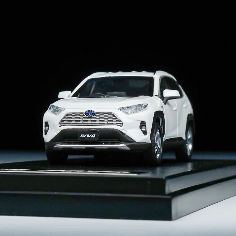 LCD 1:64 RAV4 Legering Simulatie Automodel Kleinschalige automodel Collectible Ornamenten Gift Diecast Legering Automodel Collectible