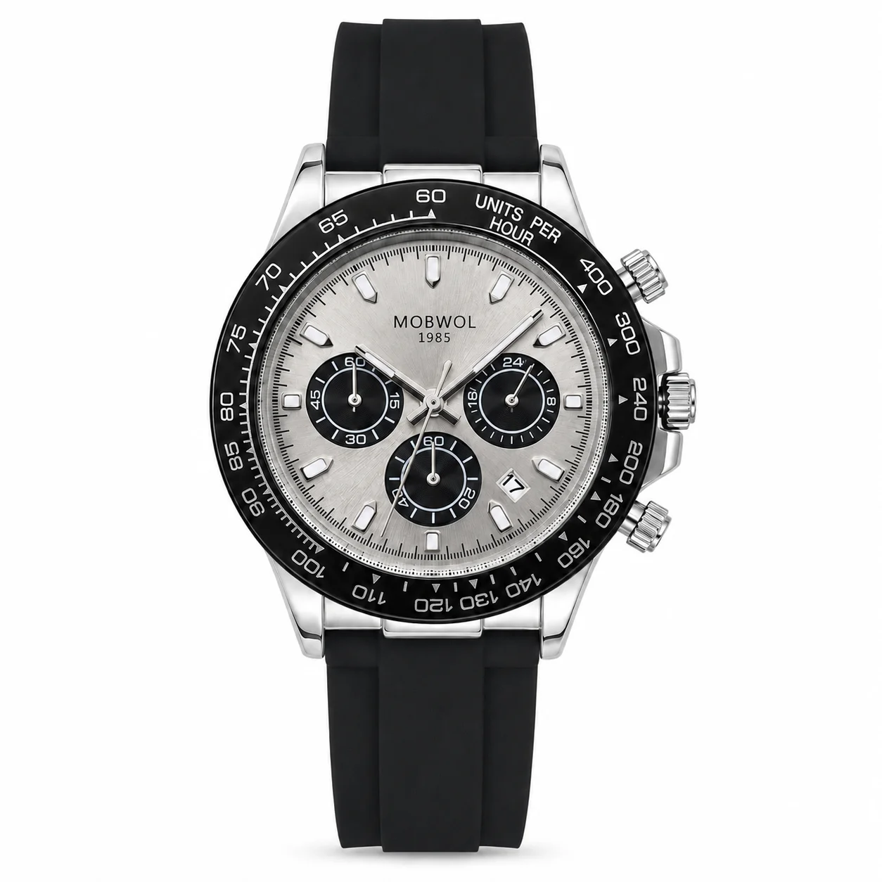 Hot Sale MOBWOL Luxury Men Quartz Watch Waterproof Luminous Chronograph Wristwatch with Date Ideal Gift for Men