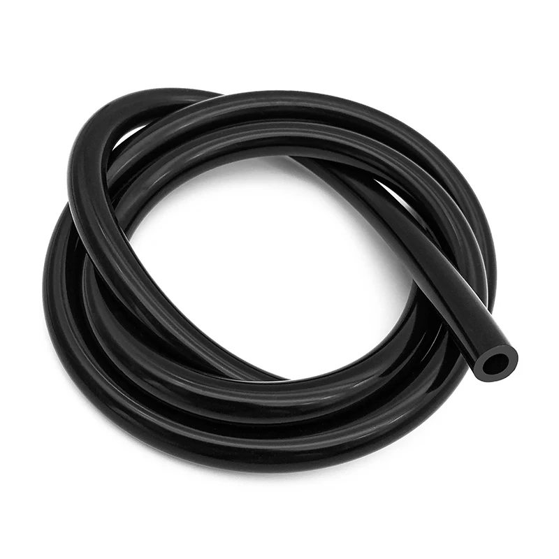 1Meter -60 ~ 200 Deg.C Heat Resistant ID 2 ~ 19 mm Black Flexible Silicone Gel Tube Aquarium Air Pump Soft Rubber Silicone Hoses