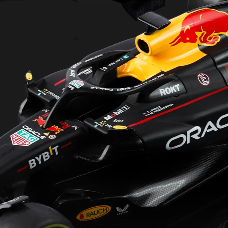 1:24 2023 Campione Red Bull RB19 1 #   Modello di auto da corsa in lega Verstappen Simulazione di formule uno Modello di super auto pressofuso Regali per bambini