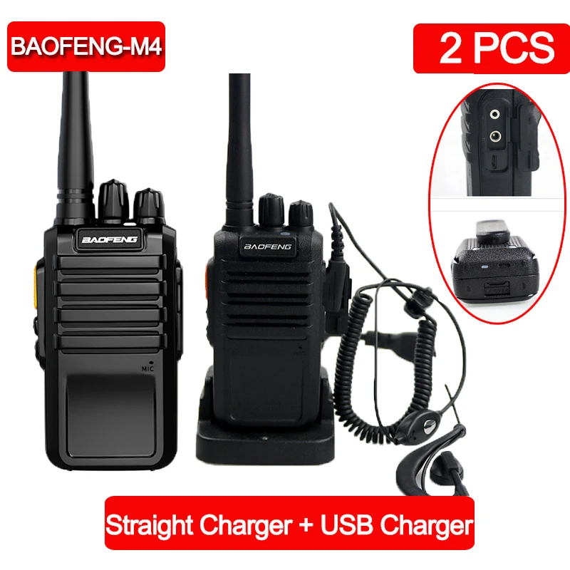 2 Stuks Baofeng M4 Krachtige Walkie Talkie Radio Station Uhf 400-470Mhz 16CH Cb Radio Talki Walki Draagbare transceiver Walkie-Talkie