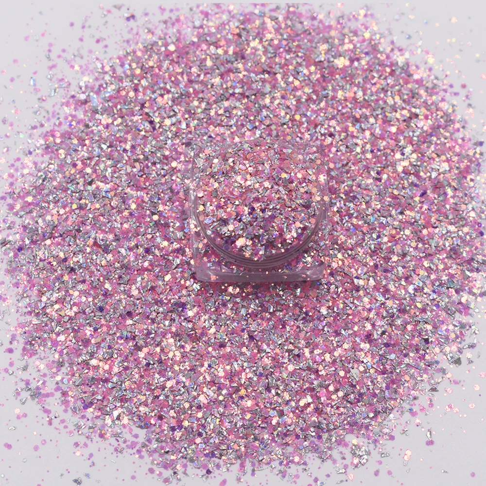 10g/Bag Wholesale New 2023 Cindy Shards Chunky Mix Glitter For Craft Manicure Nail Art Decoration Accessories