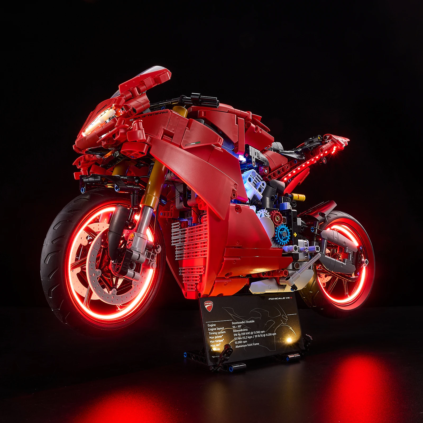 LED-Beleuchtungsset für Ducati Panigale V4 S Motorrad 42202, Bausteine ohne Modell