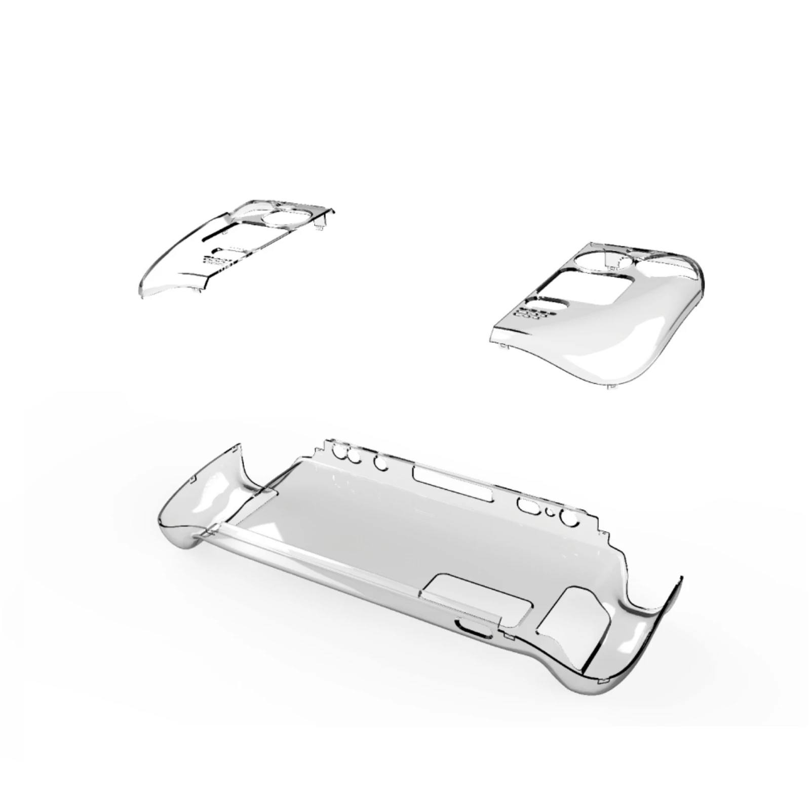 Funda protectora de cristal de tipo dividido, fácil desmontaje, anticaída y antiarañazos, protección reforzada, fuerte resistencia al impacto