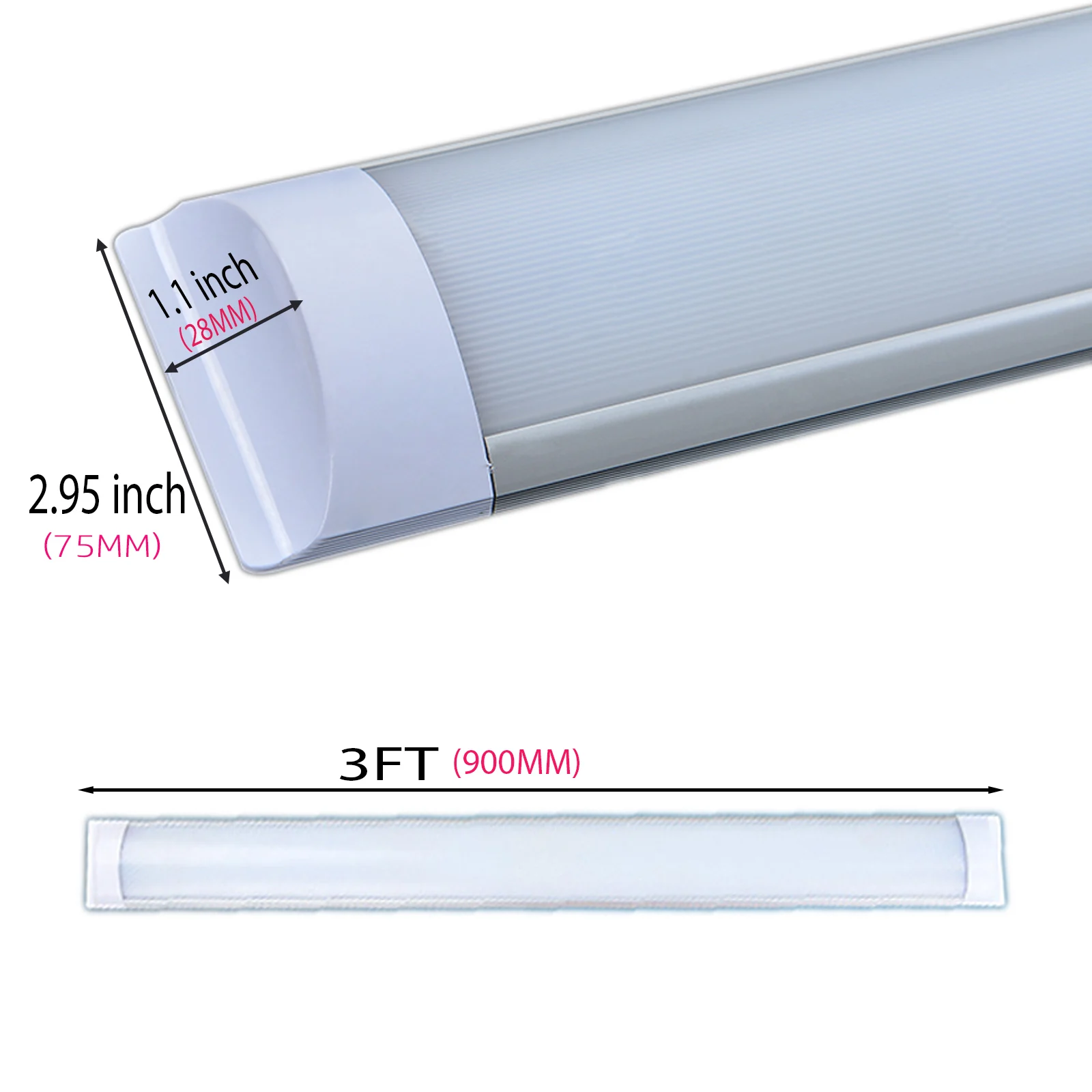 10pcs/lot 900mm 30W LED Tube fixture Lamp Home Appliances lighting Bedroom Kitchen Cabinet With Cable light