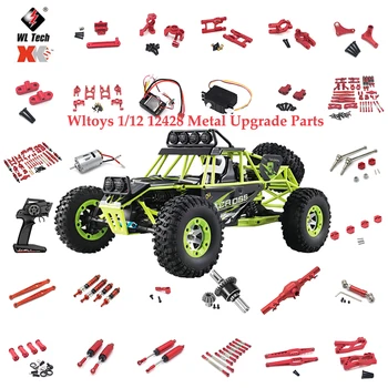 Aleación De Choque Delantero Y Trasero Metal CNC 6061 for Wltoys 12428 12429 12427 12423 FY 01 03 1/12 RC, Piezas Actualización