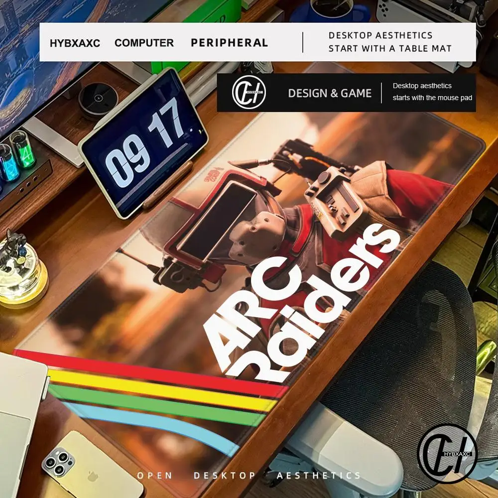 

900X400 Gamer Computer Table Mat XXL Popular Cool Search Fight Withdraw FPS Game A_ARC raiders Mousepad Large Gaming Mouse Pad