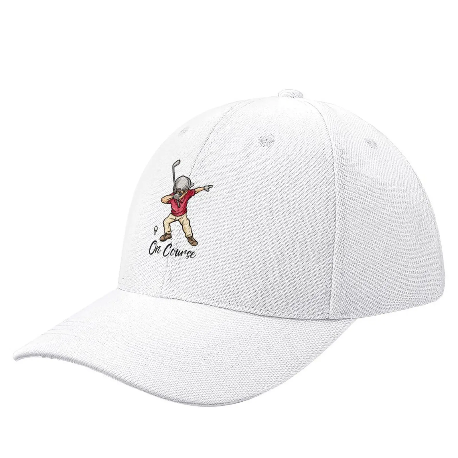 Fun golfer on course logo Baseball Cap Luxury Cap Ball Cap For Man Women's