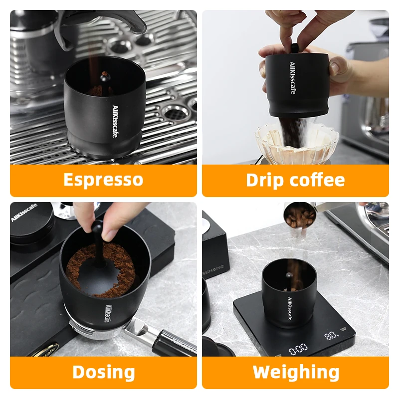 AliKisscafe Espresso Dosing Funnel Dosing Cup Blind Shaker For 58mm Portafilter Coffee Machine Accessories Home Barista Tools