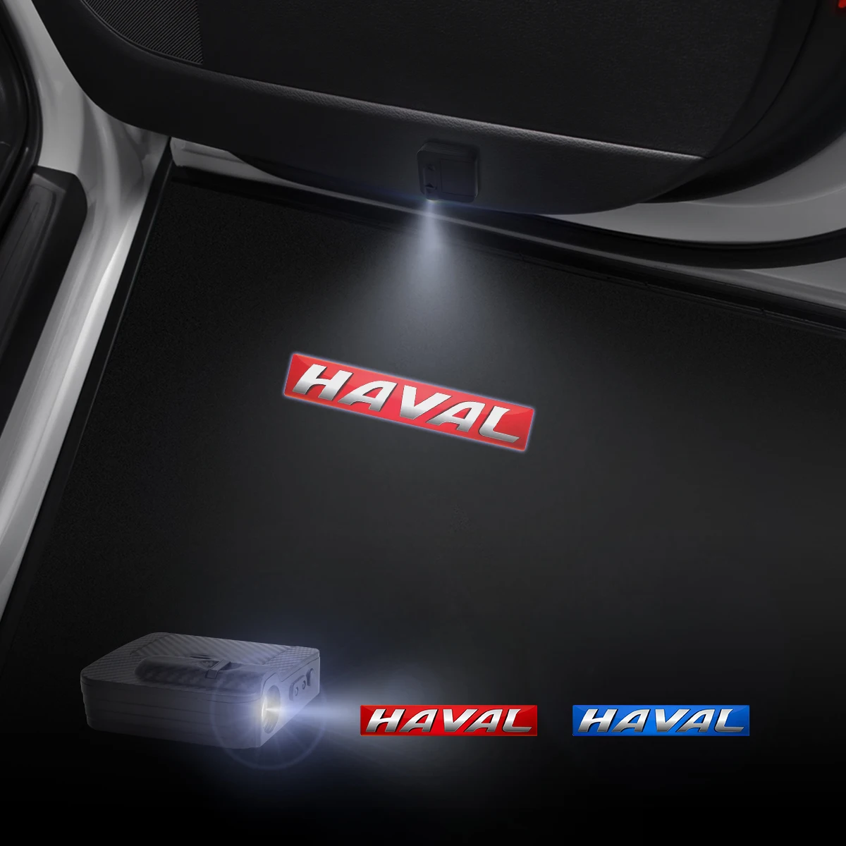 Luces de bienvenida para puerta de coche, proyector láser con detección inalámbrica de logotipo, para Great Wall, Haval, Dargo, H6, H2, H5, H7, H8,