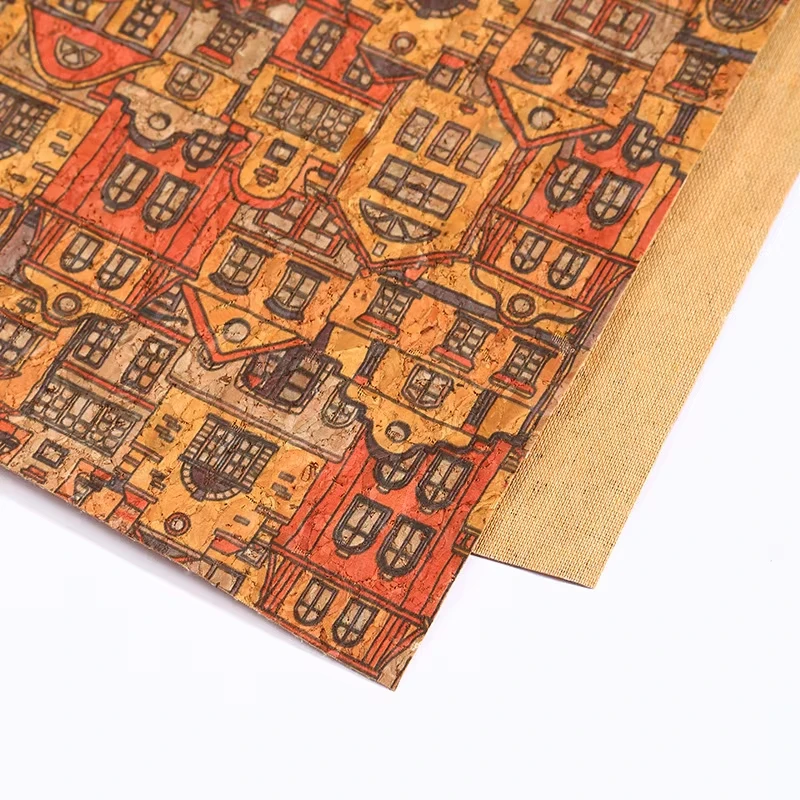 Natural Soft Cork Leather Fabric For DIY Bags 45/135cm Furniture Background Sofa Car Decoration Upholstery Craft