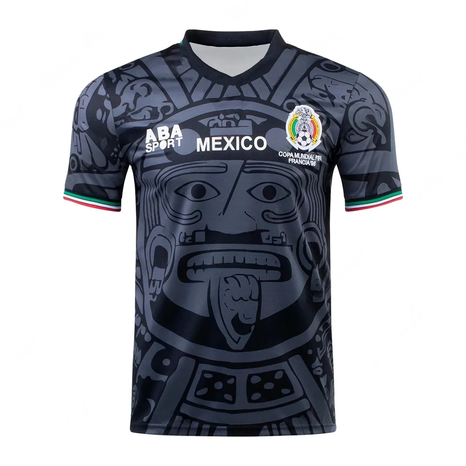 Camiseta deportiva con estampado 3D para hombre, transpirable, de secado rápido, ABA Sport 1998, camiseta del equipo de fútbol mexicano, manga corta para padres e hijos, adultos y niños