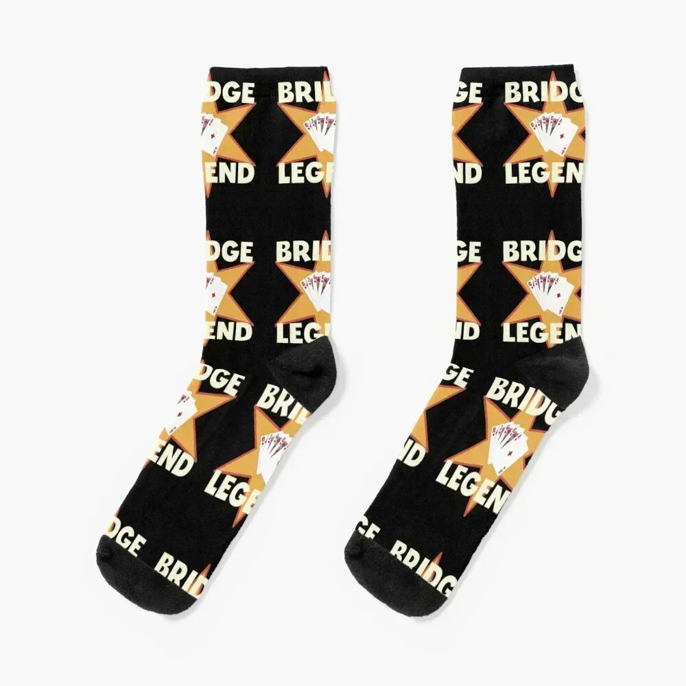 

Bridge Legend Bridge Card Game Gift Ideas Socks funny gifts Sports Non-slip Socks Girl Men's