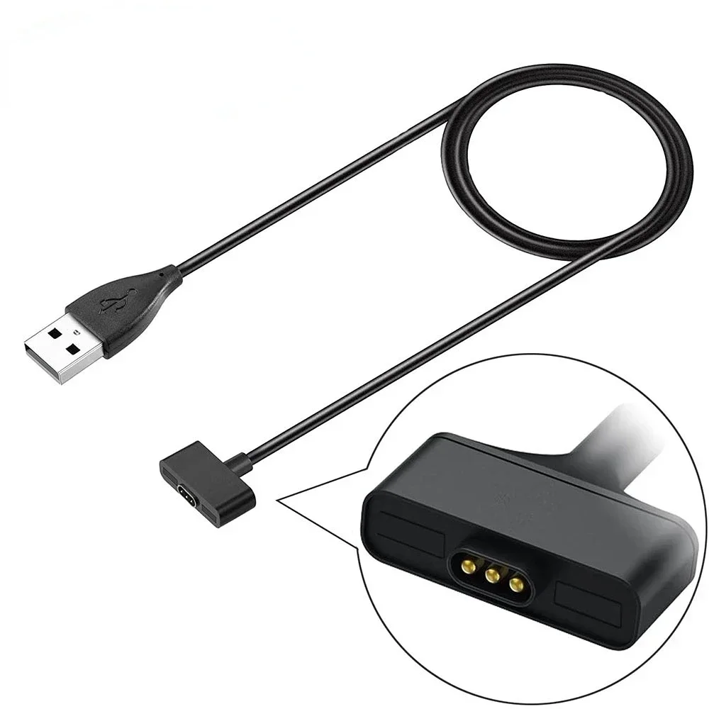 100cm Replacement USB Charger For Fitbit Ionic Smart Watch Charger  Adapter Charge Cord Charging Cable for Fitbit Ionic