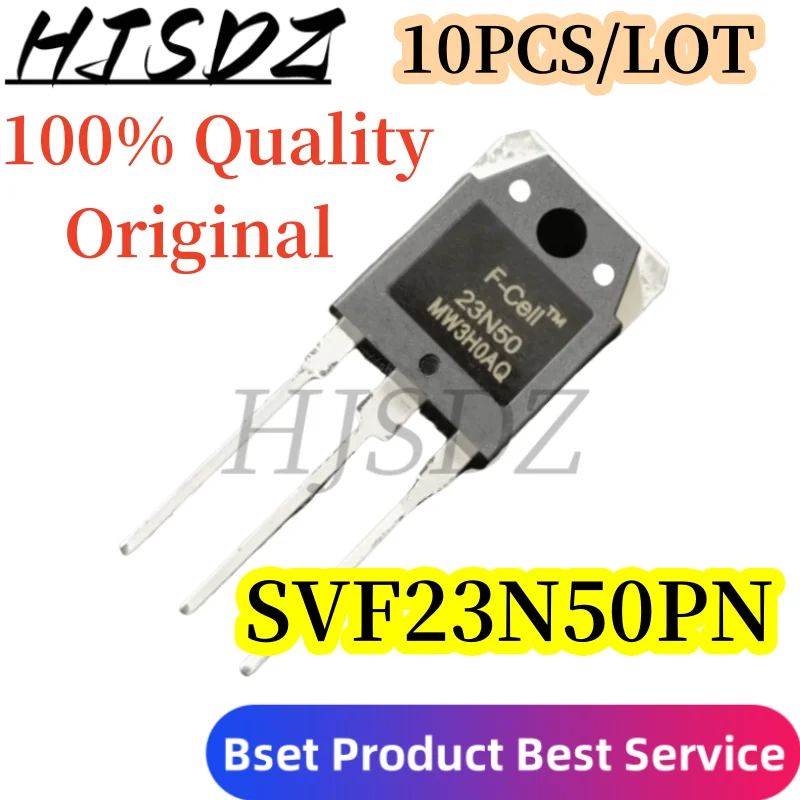 10PCS/LOT 100% Quality Original SVF23N50PN SVF23N50 23N50 TO-247 MOS FET 23A 500V, nuevo