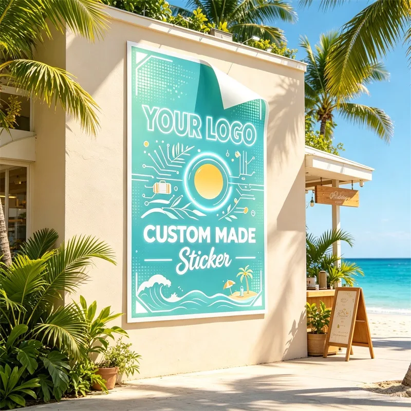 Any Size 100cm Custom Stickers Suitable For Hotel Homestay Decoration School Commercial Promotion Travel Group Scenic Tour Club