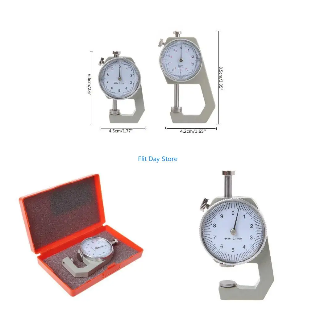 F92C 10/20mm Thickness Gauge for Measuring Paper, Pipe, Sheet Metal 0.1mm